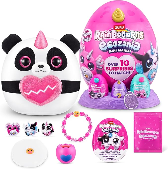 Rainbocorns Eggzania Mini Mania Panda Plush Surprise