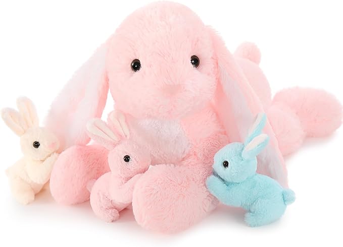 Big Pink Bunny Stuffed Animal 24